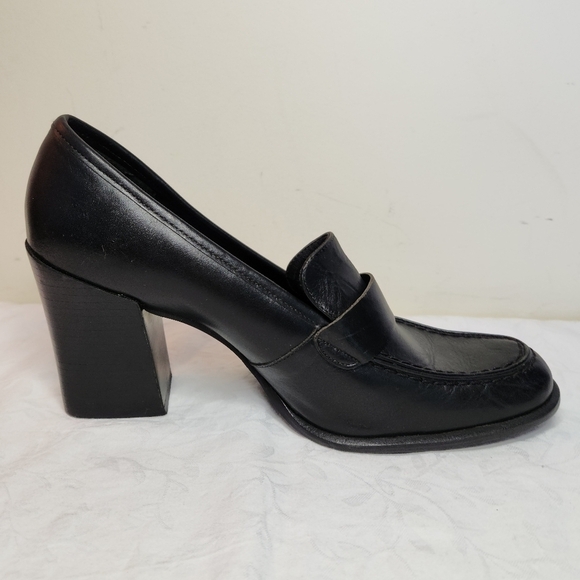 Principles black high heel loafers - Picture 4 of 10